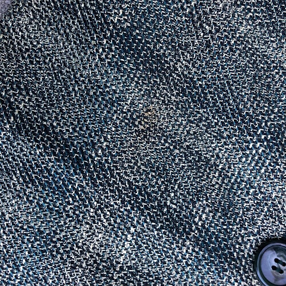 VTG 90s RENLYN New York Tweed Knit Blazer Jacket Women's 14P Green Coat … - Picture 6 of 11